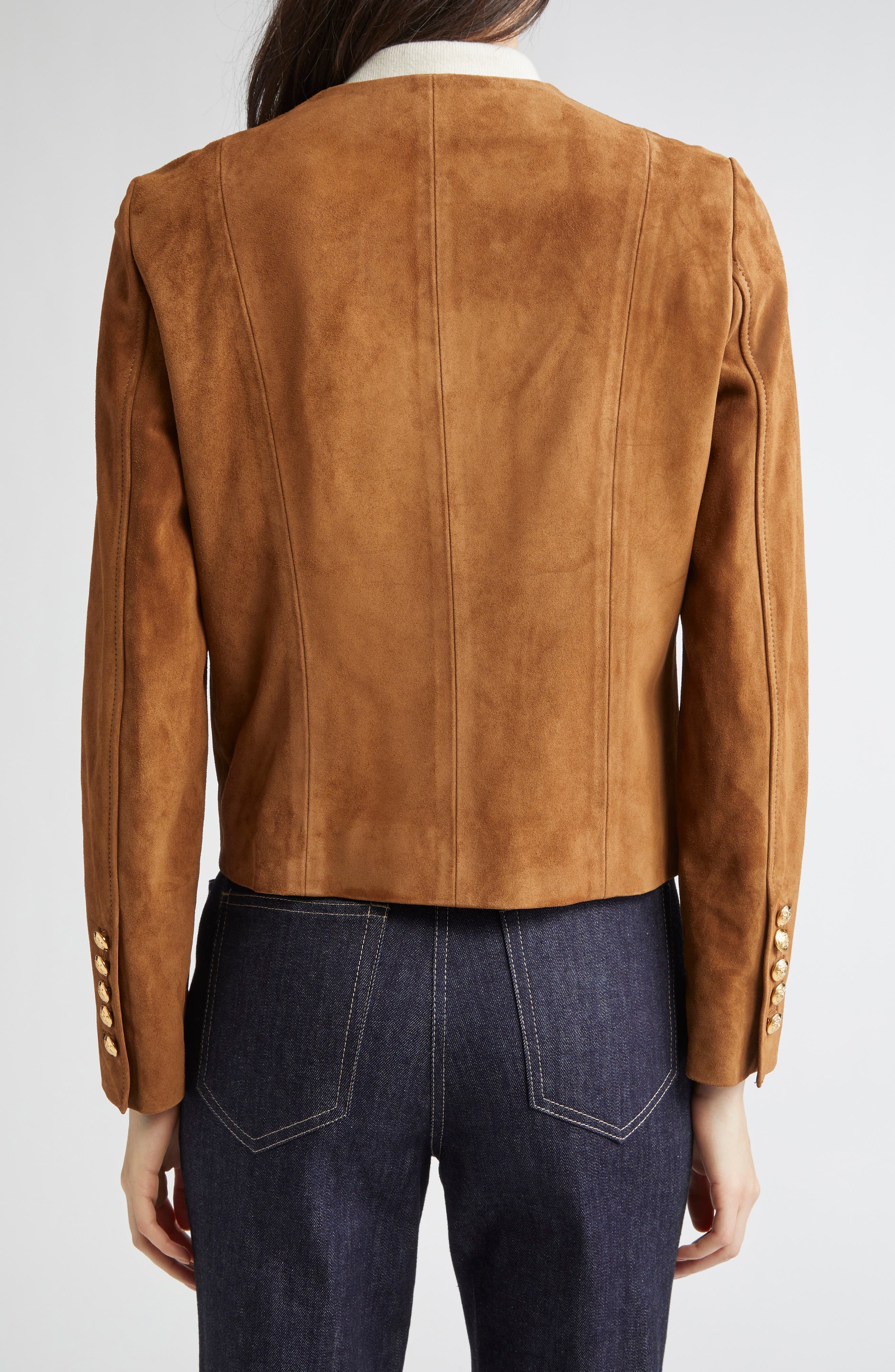 Nili Lotan Nanon Suede Jacket in Martora at Nordstrom - 2