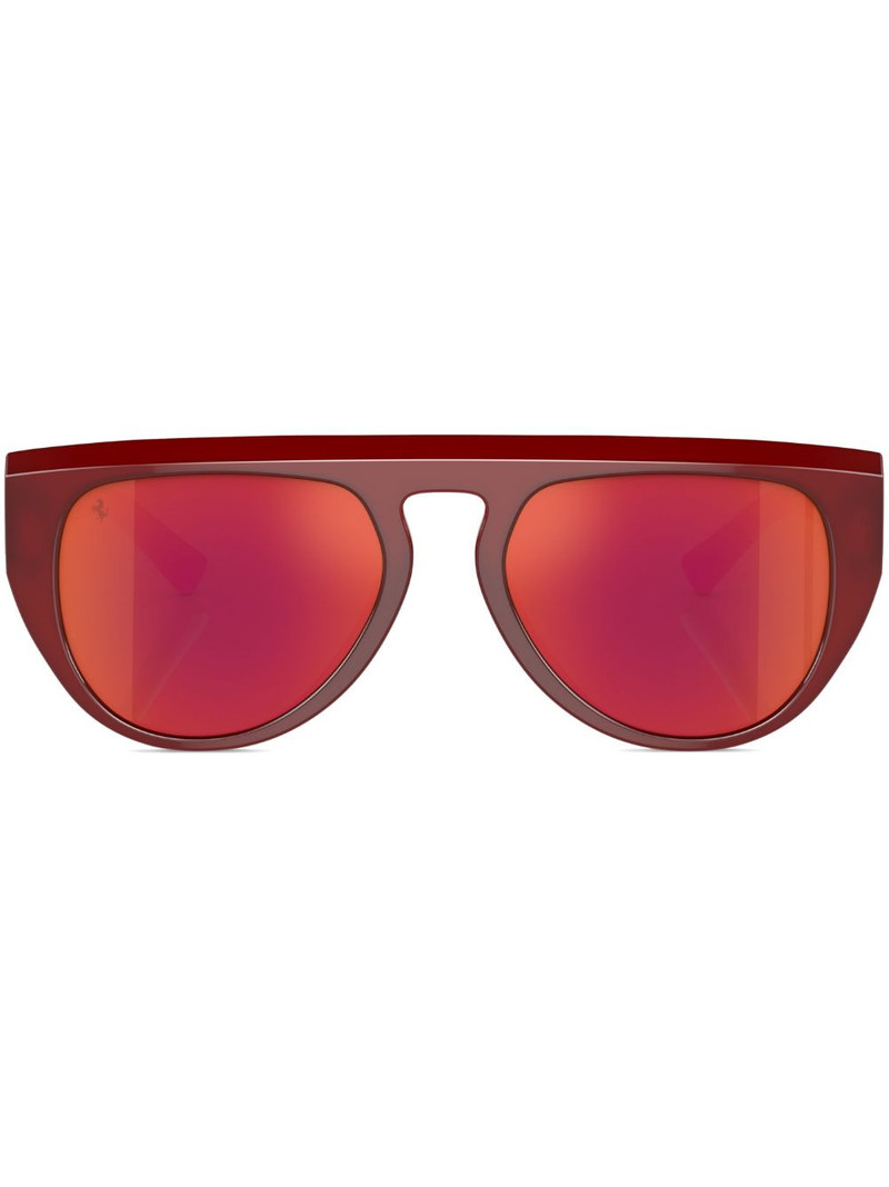 oval-frame sunglasses 1