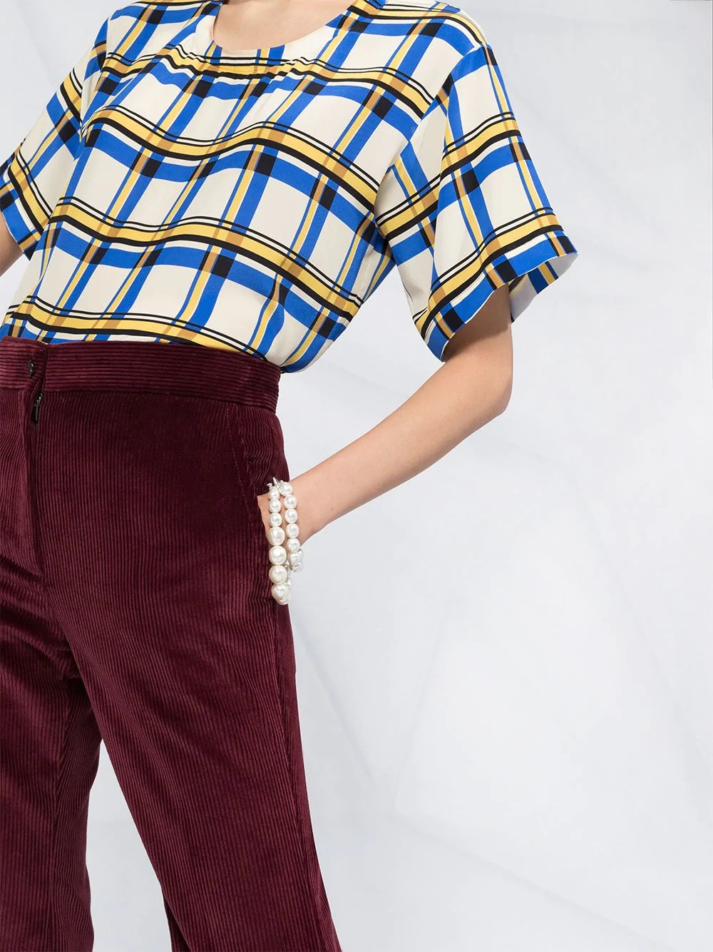 cropped corduroy trousers - 3