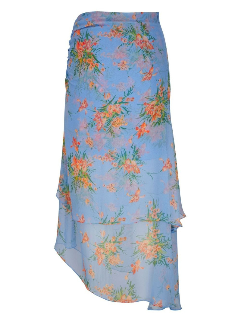 VERONICA BEARD Sira floral-print midi skirt outlook