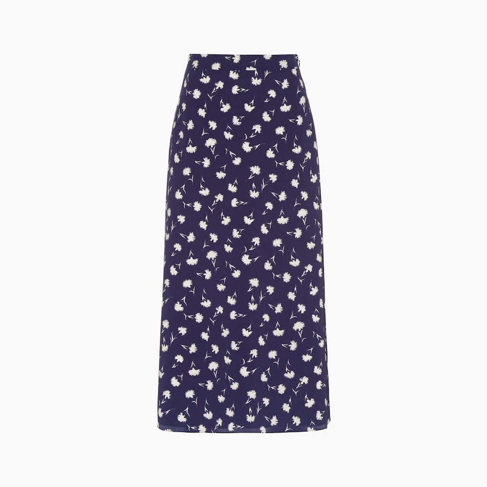 Crepe de chine skirt - 1