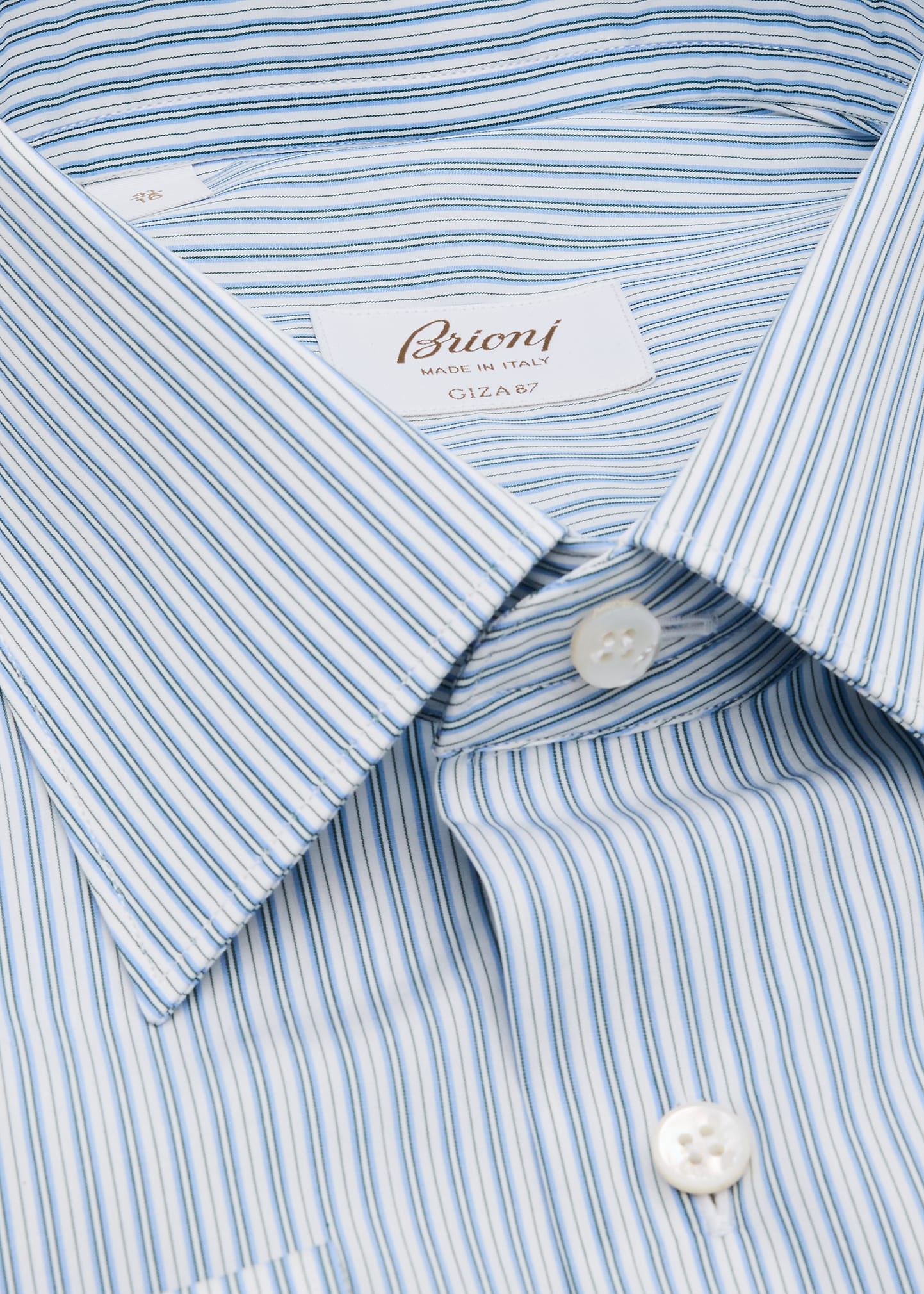 Men's Giza 87 Cotton Multi-Stripe Dress Shirt - 2