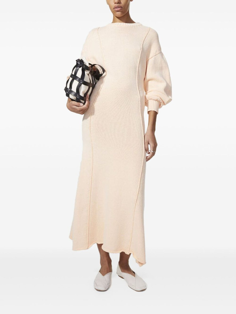 Rodebjer cuffed-sleeves midi dress outlook