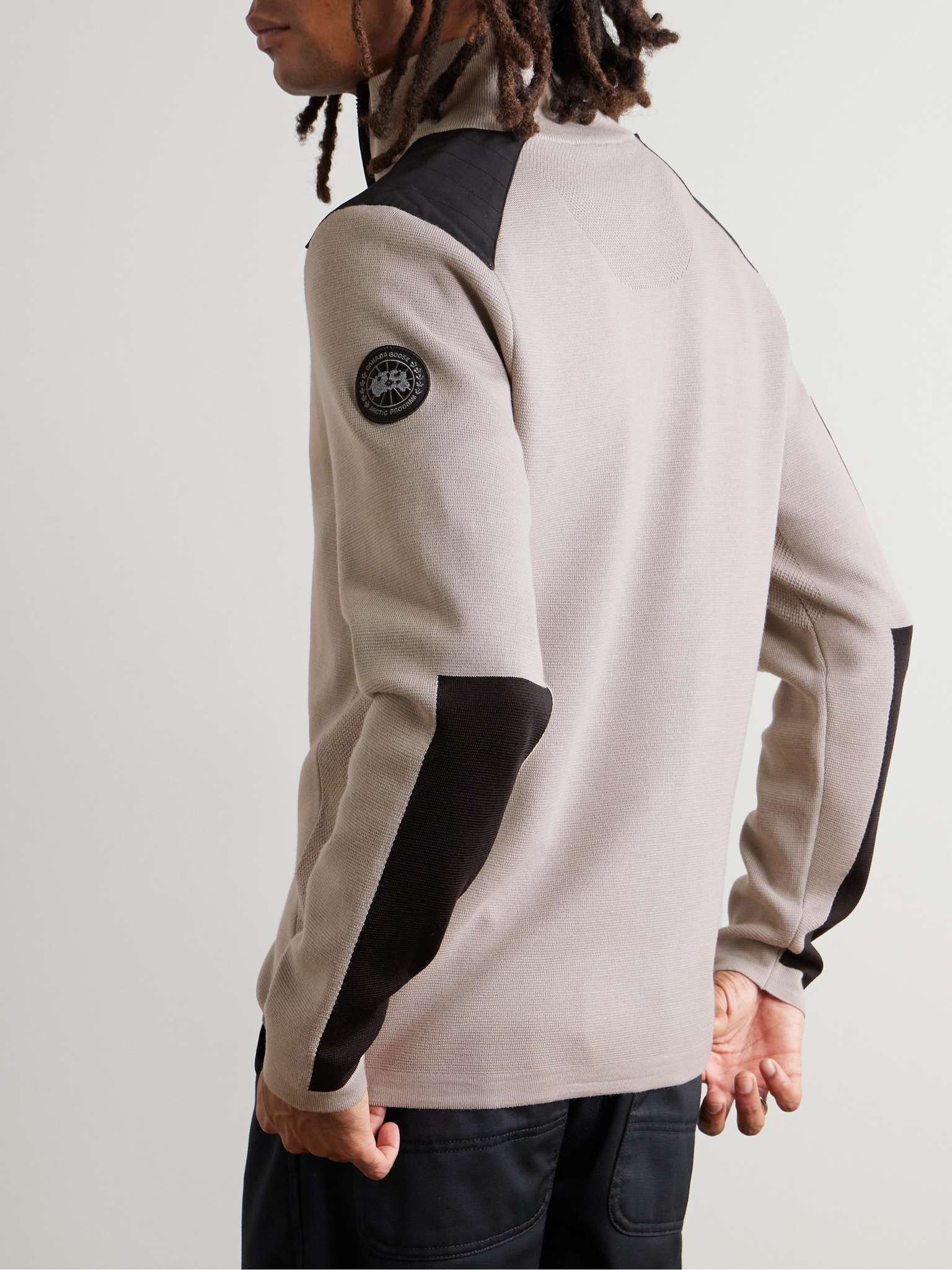 Stormont Slim-Fit CORDURA-Trimmed Merino Wool Half-Zip Sweater - 3