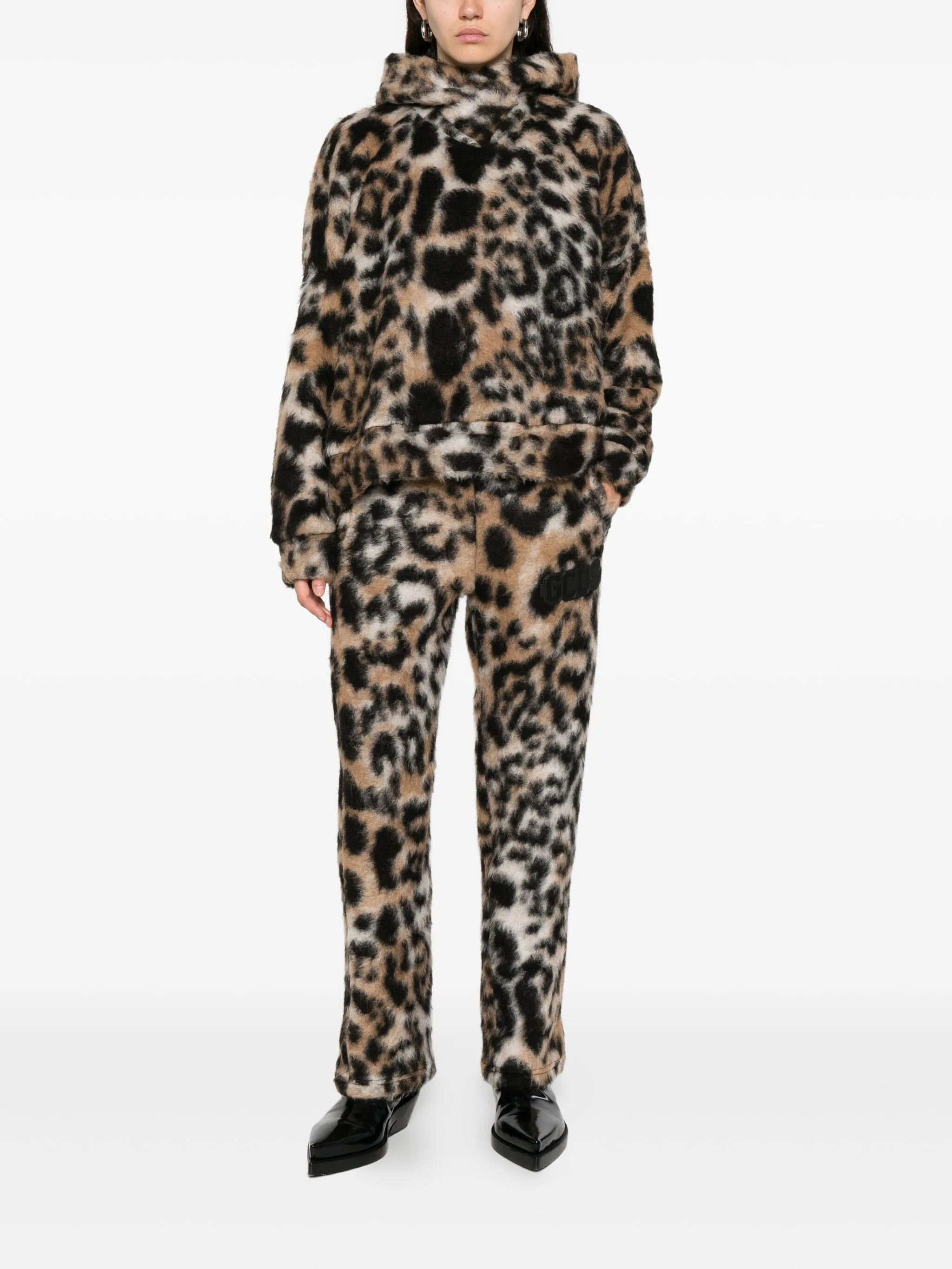 Gcds Hooded Animal-print Sweater - 2