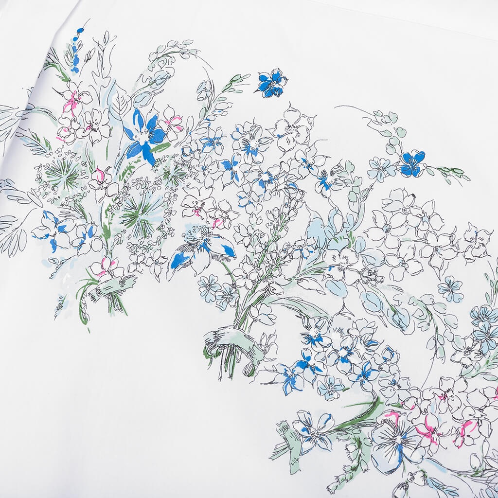 FLOWERS POPLIN SHIRT - WHITE - 3