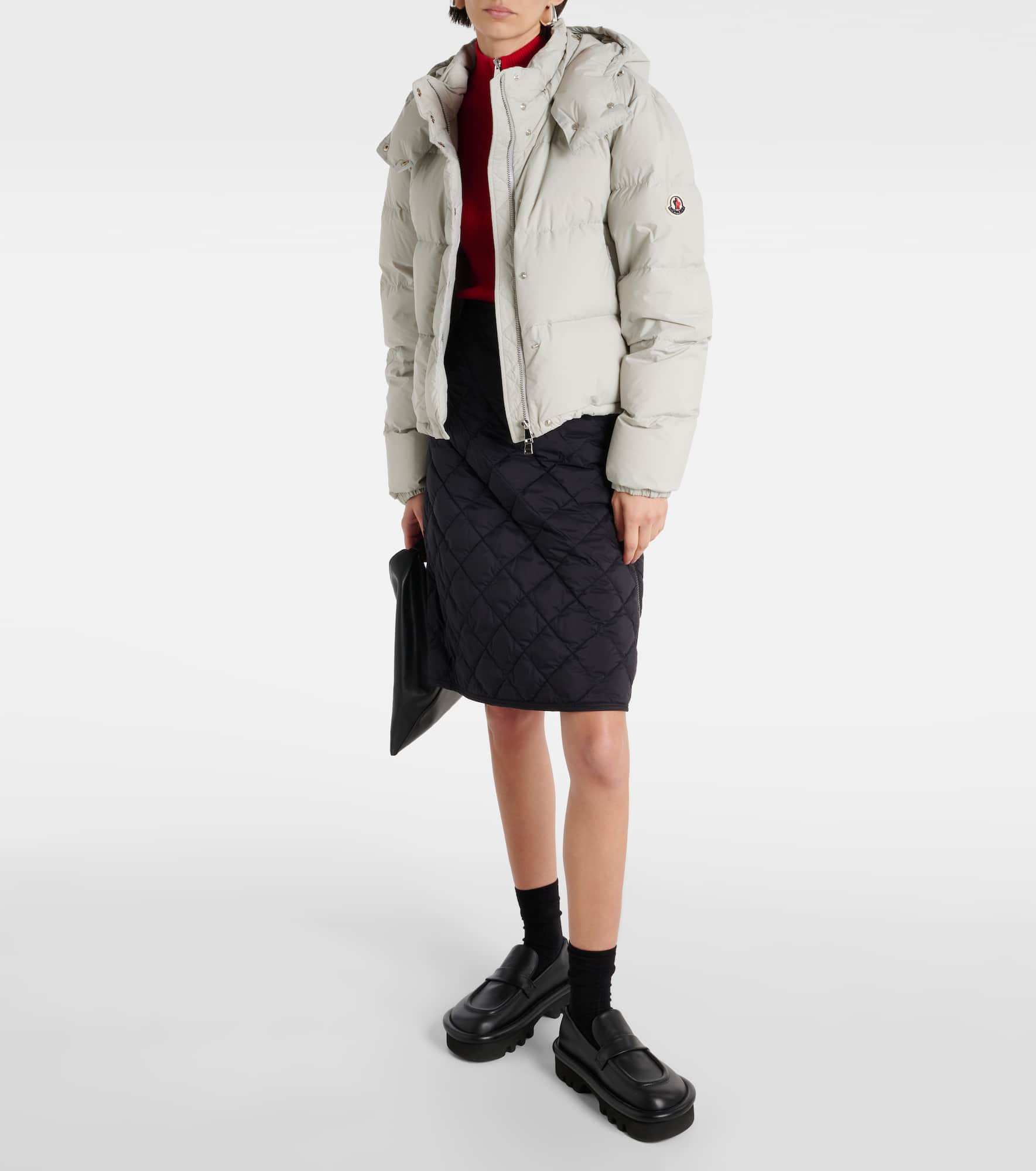 Quilted high-rise skirt - 2