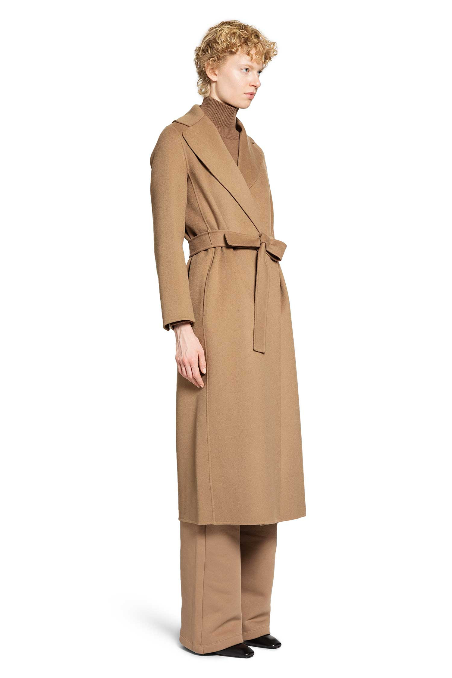 S Max Mara Woman Beige Coats - 2