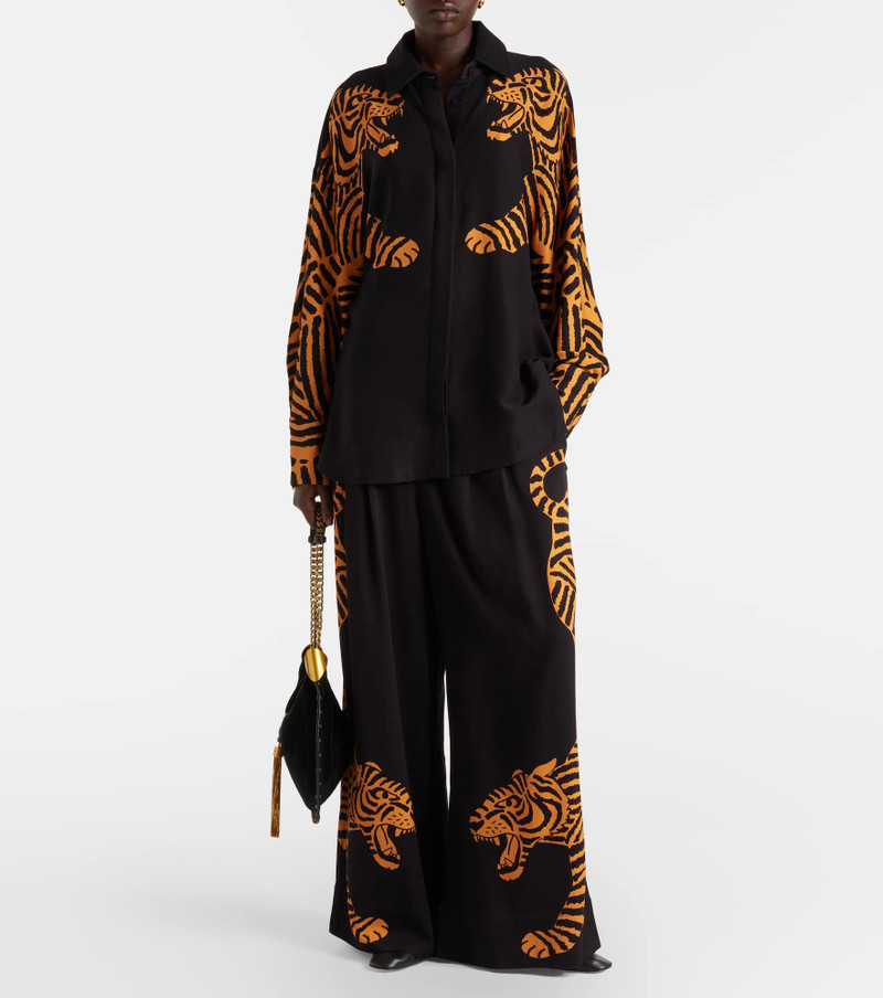 FARM RIO Black Tiger shirt outlook