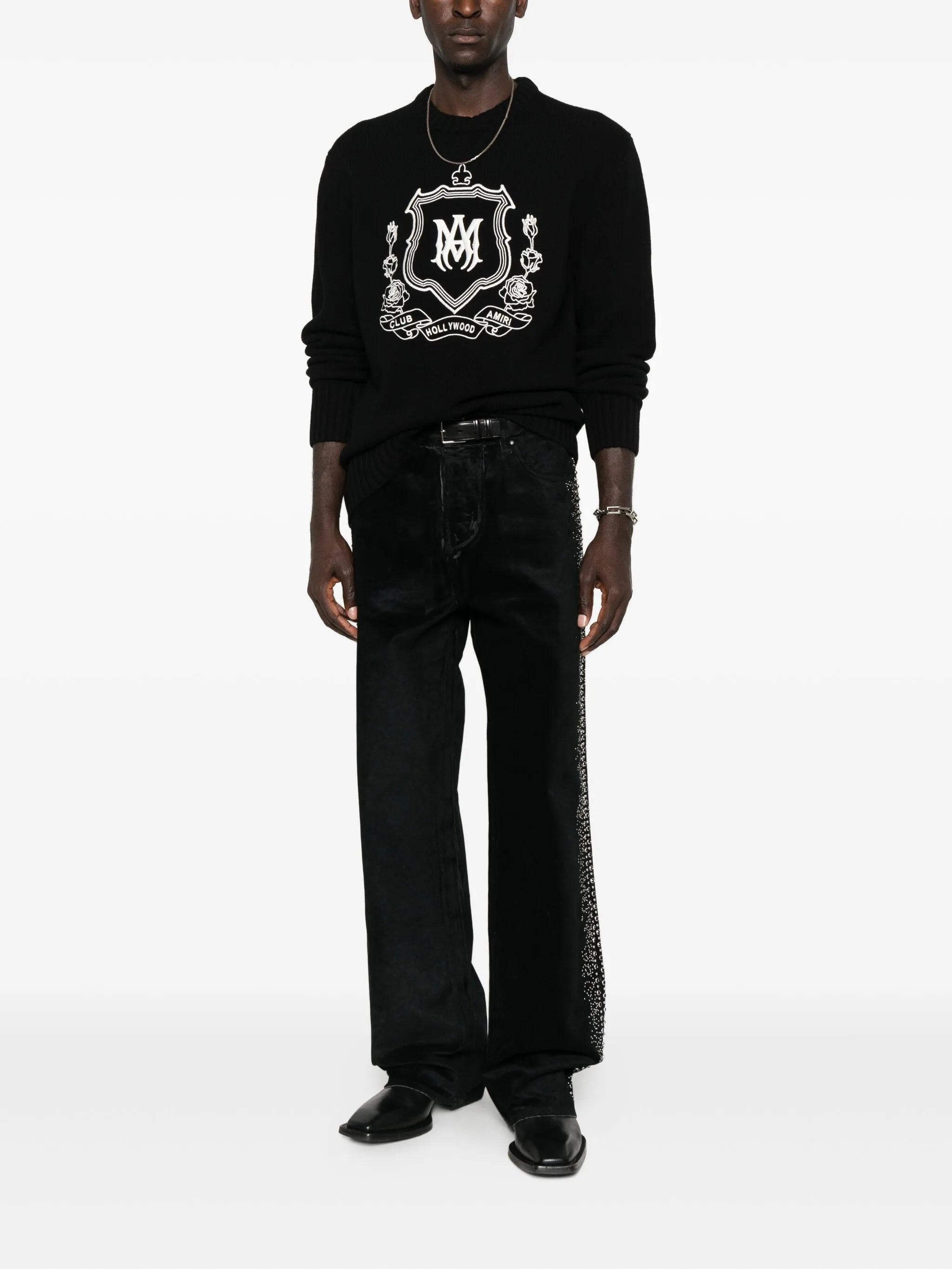 crest-print sweatshirt - 2