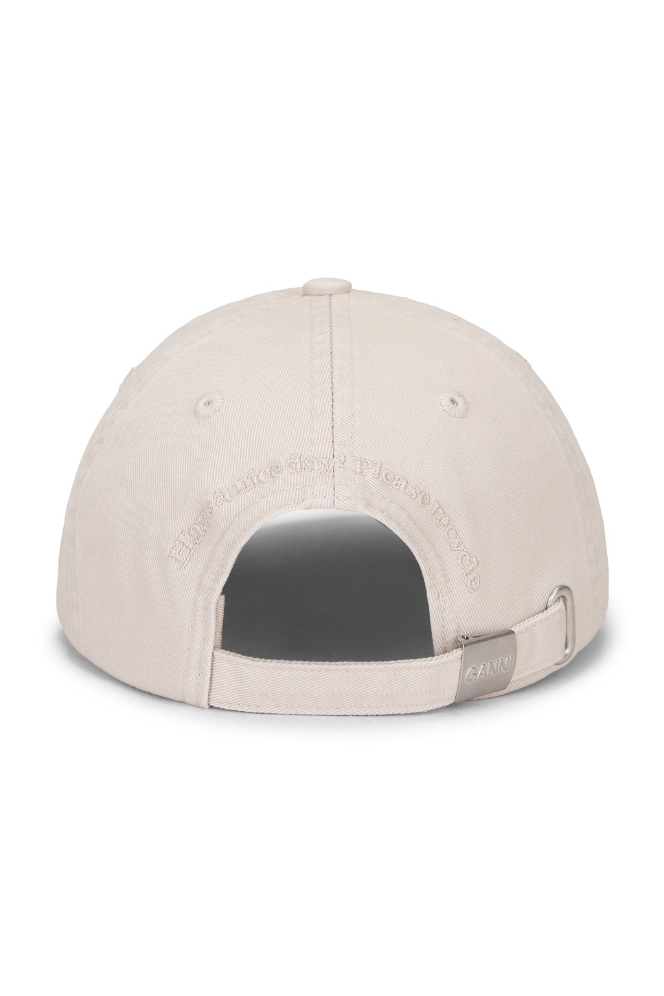Washed Cotton Canvas Embroidered Cap - 2