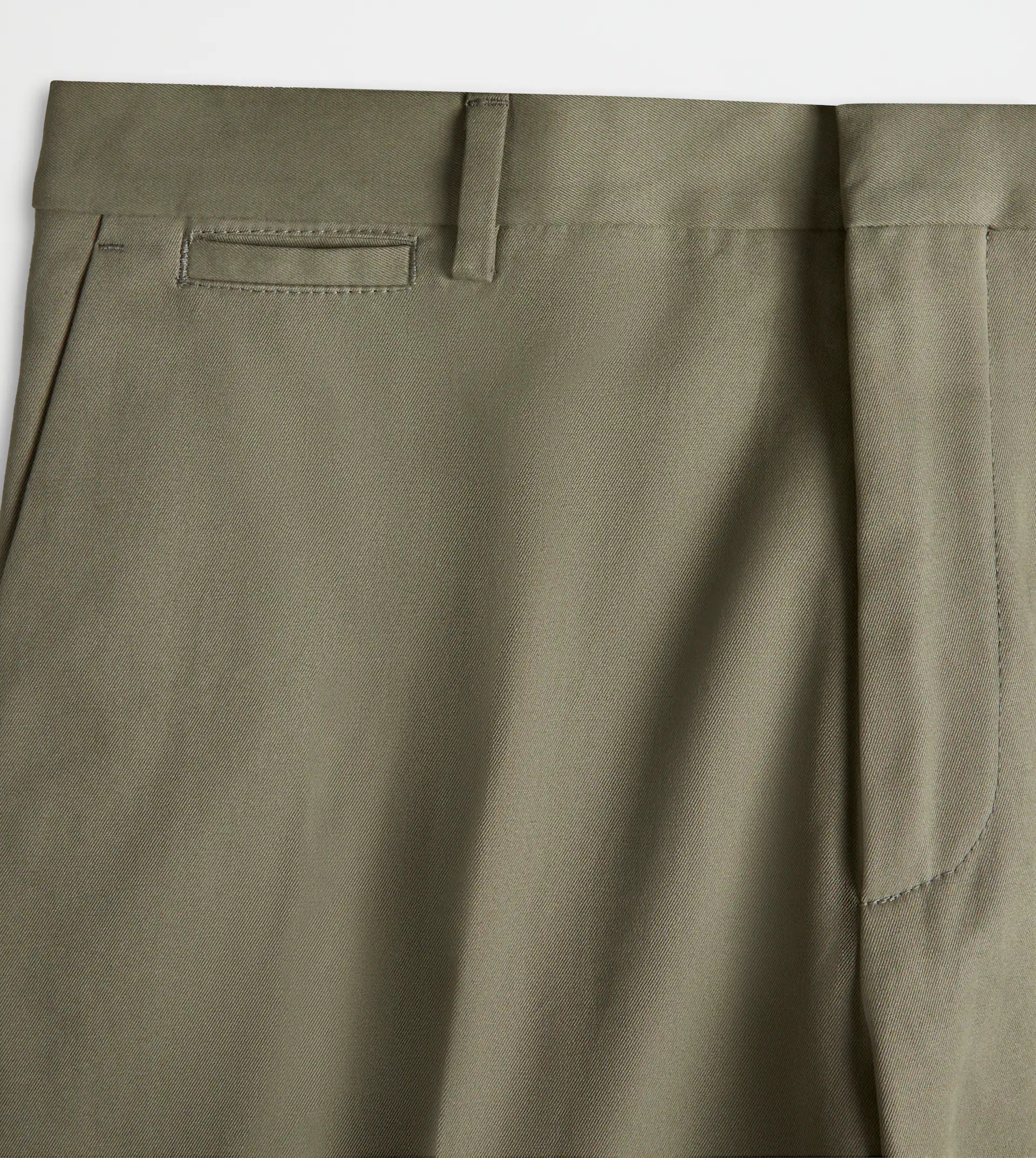 TROUSERS IN GABARDINE - GREEN - 7