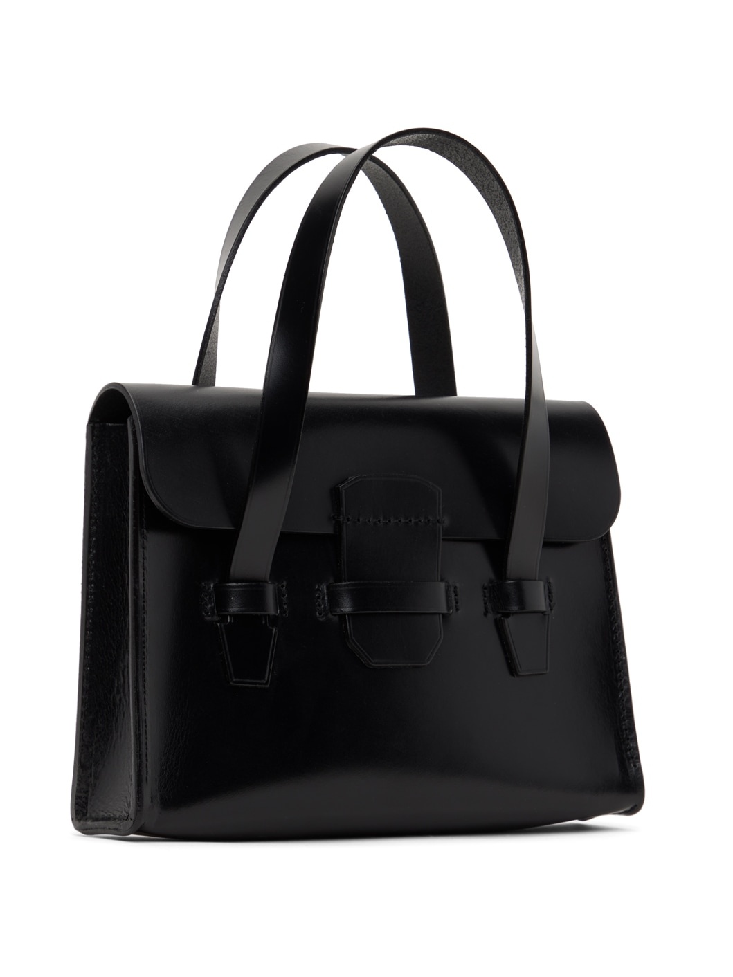 Black Bridle Leather Bag - 2