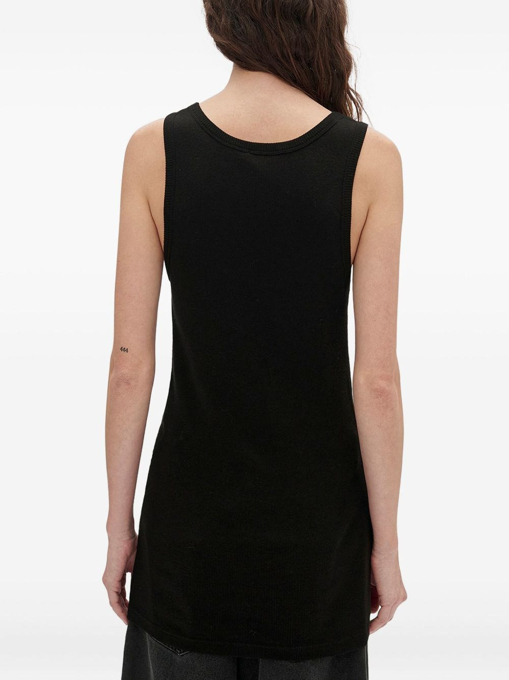 rib-knit cotton top - 3