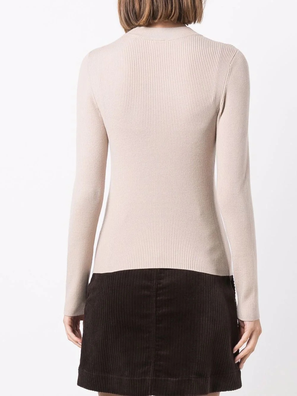 round neck long-sleeved top - 4