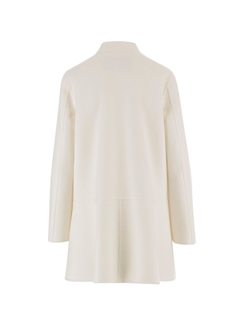 Valentino high-collar button wool coat outlook