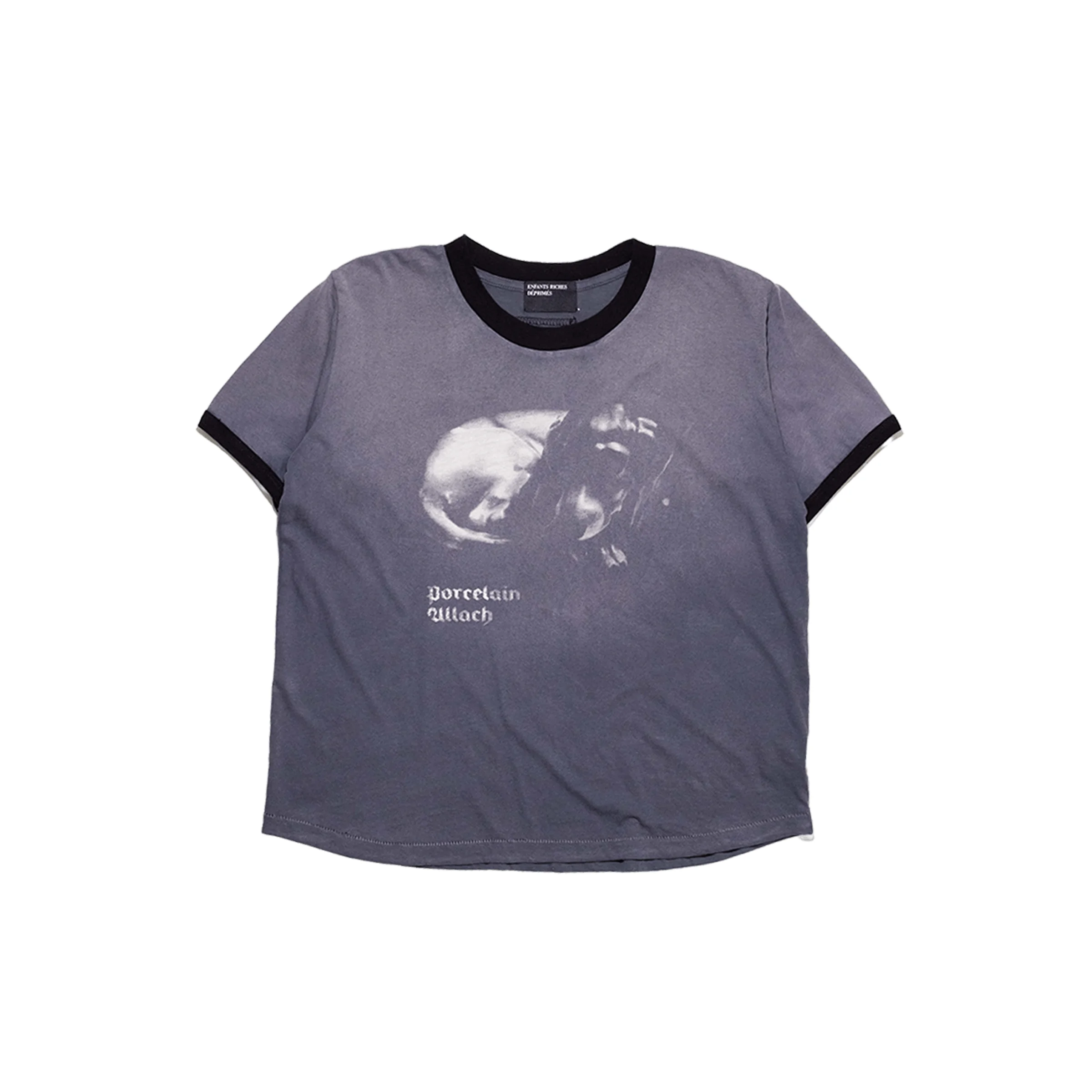PORCELAIN DOG PATCH RINGER T-SHIRT - 1
