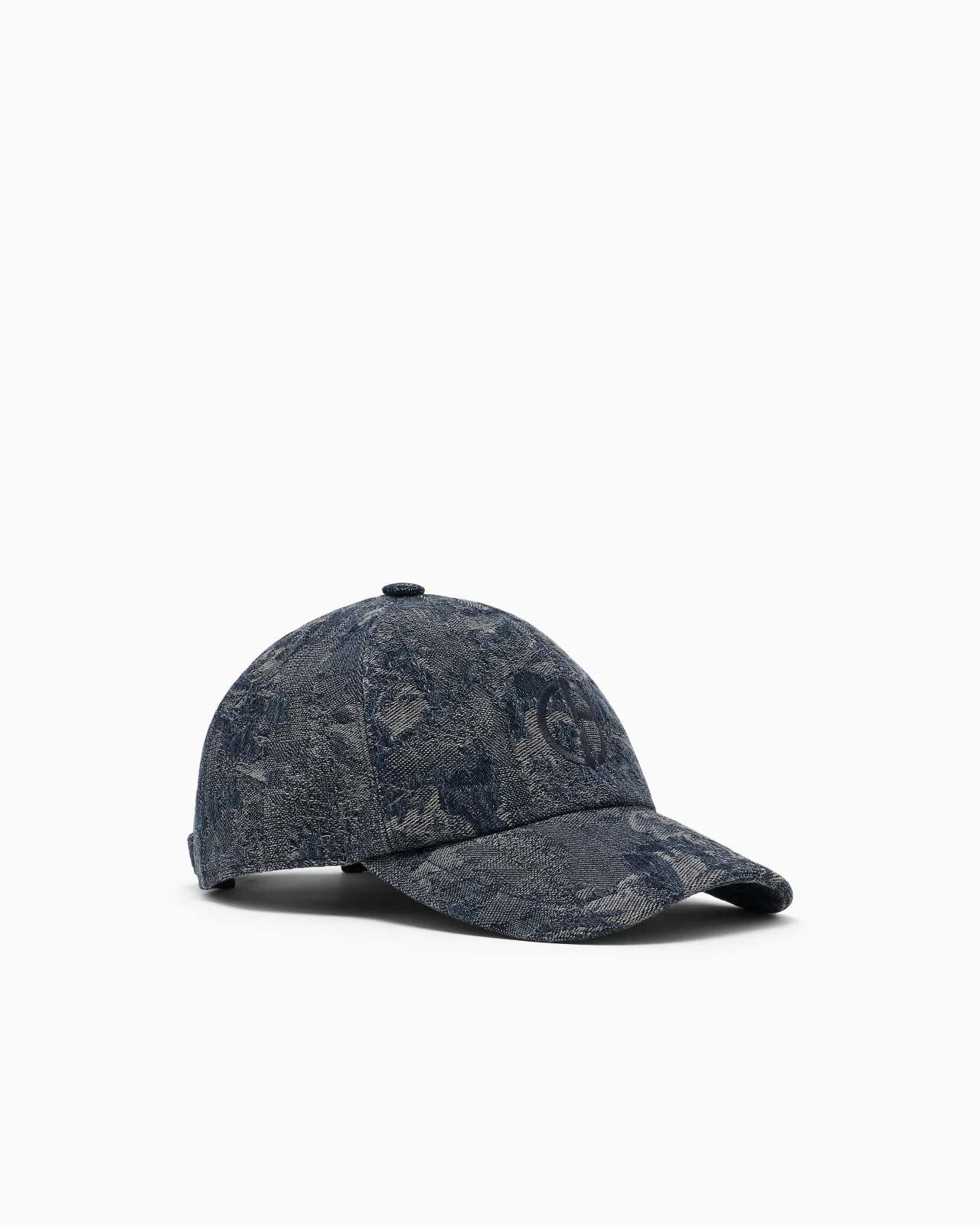 JACQUARD BASEBALL CAP WITH LOGO DENIM COLLECTION - 1