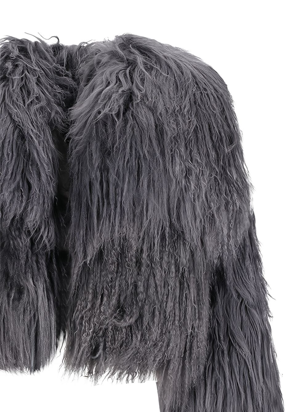shaggy-pile bomber jacket - 3