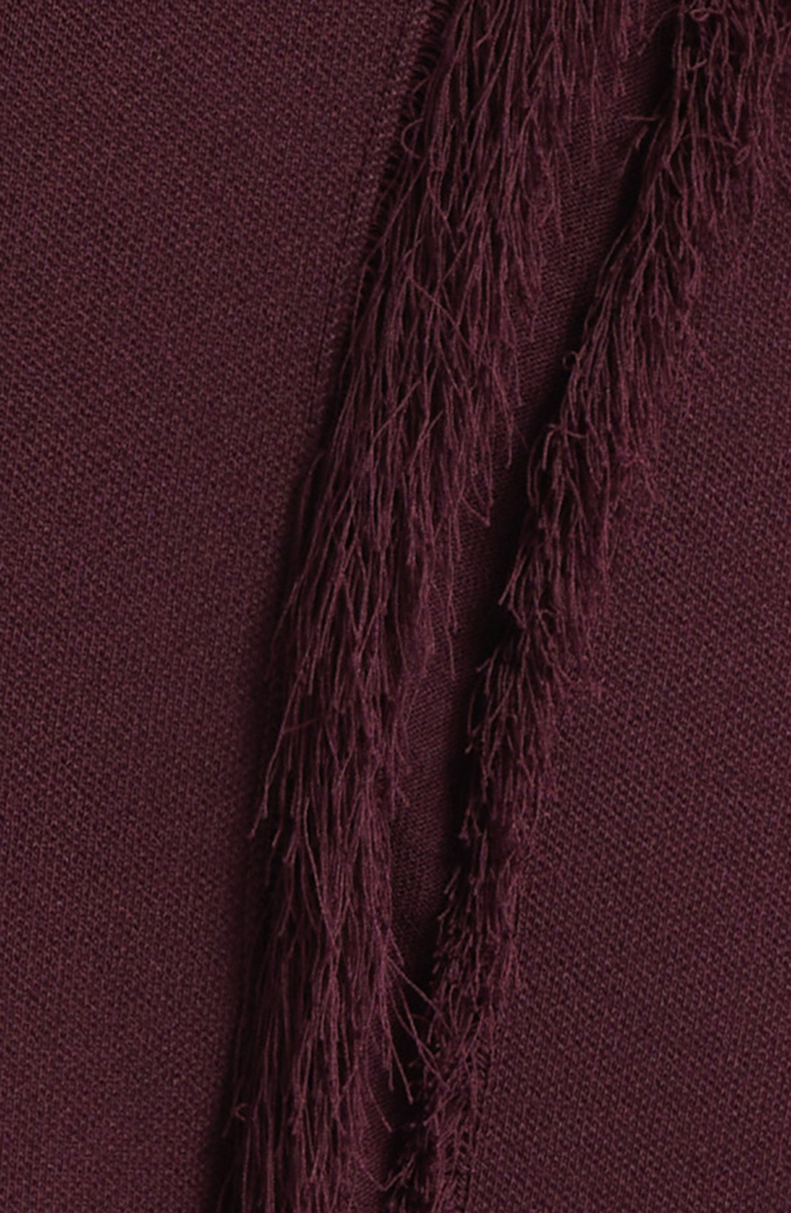 Ulla Johnson Astri Fringe Detail Knit Maxi Skirt in Mahogany at Nordstrom - 6