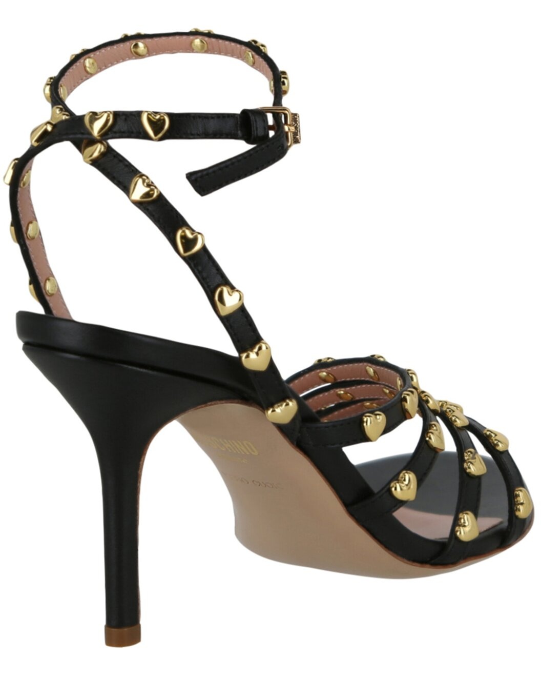 Moschino Stud-Embellishment 9 Leather Sandal - 2