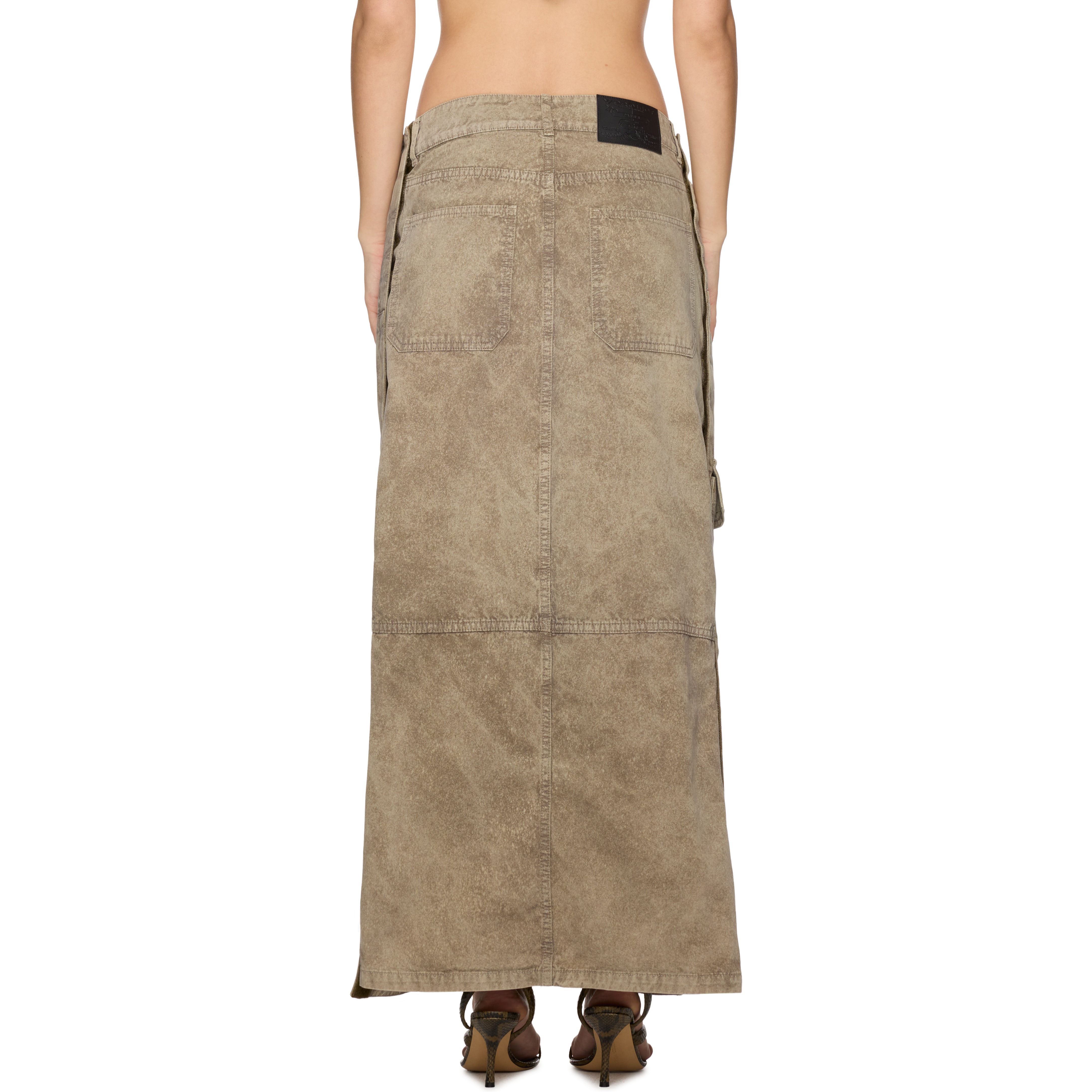 Velcro Cargo Long Skirt - 3
