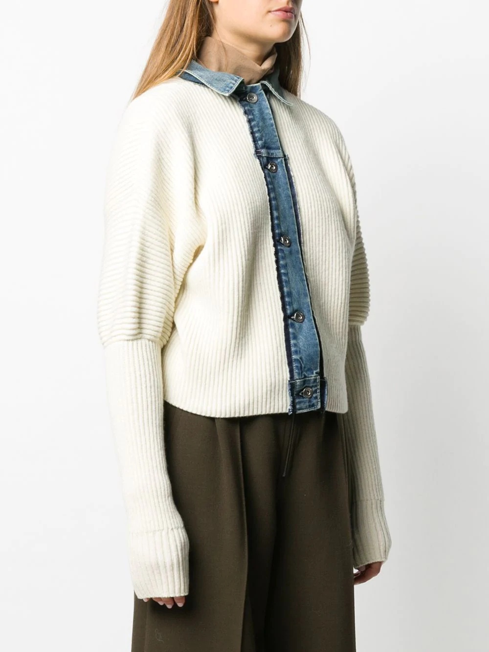 long-sleeved chunky knit jumper - 3