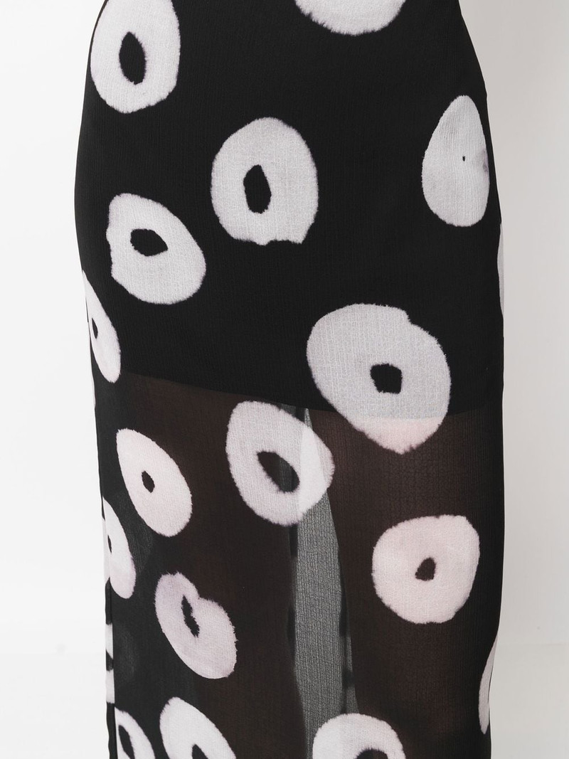 semi sheer printed skirt 5