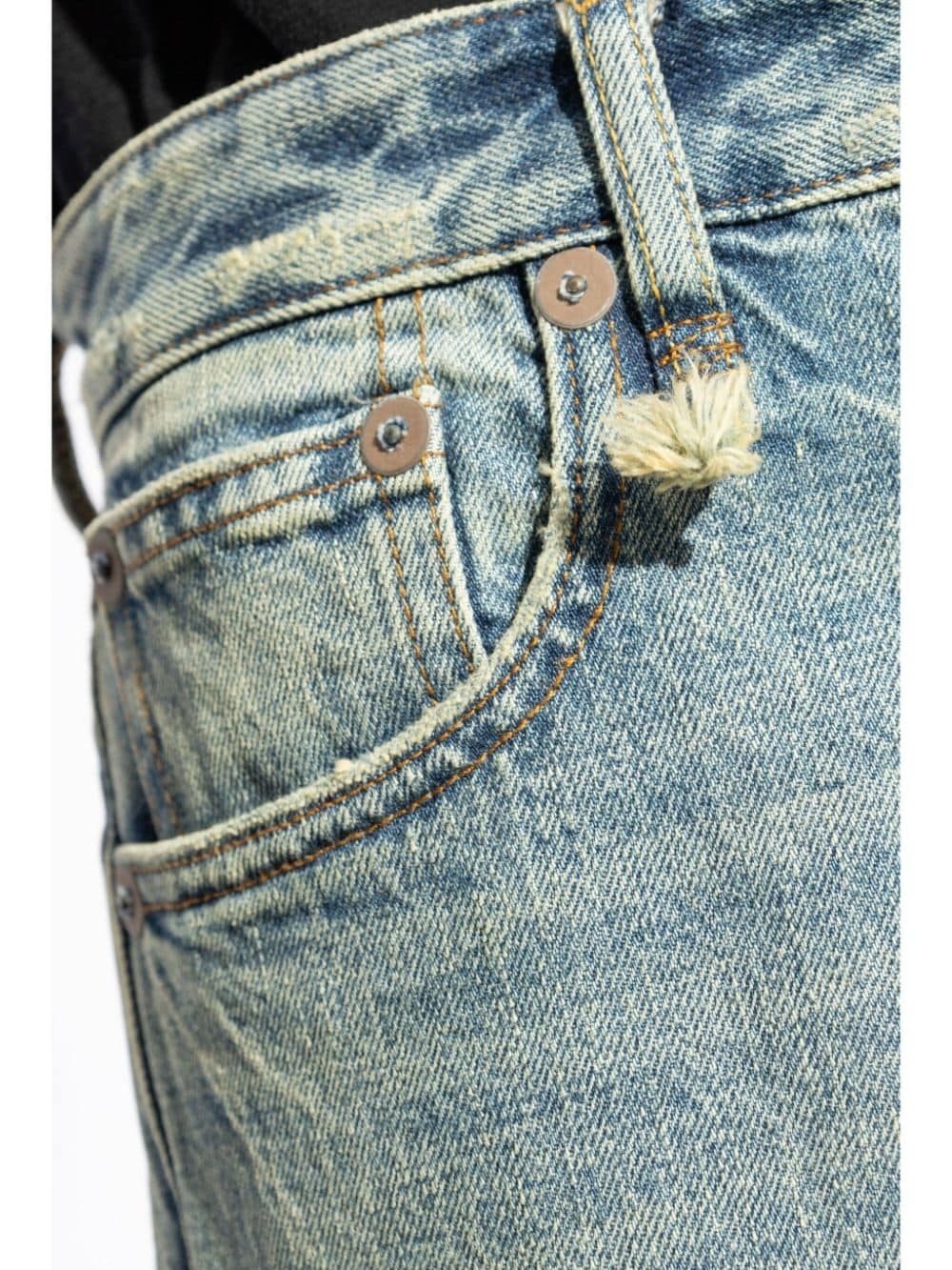 logo-appliquÃ© straight jeans - 5