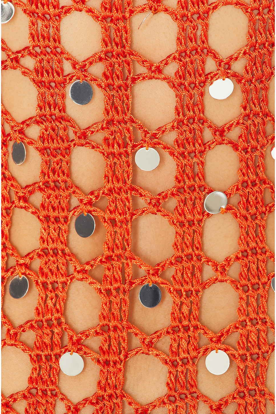 Square Neck Crochet Dress - 4