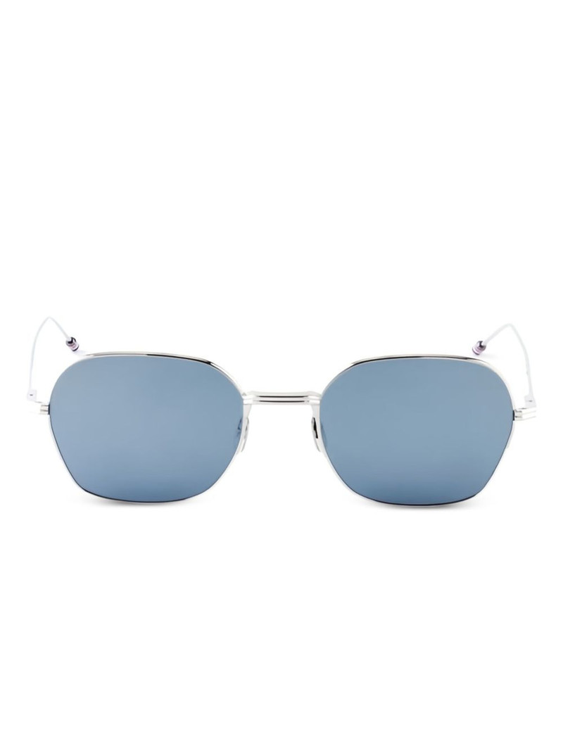 geometric-frame sunglasses 1