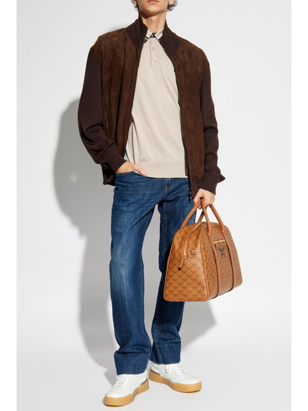 logo-plaque straight-leg jeans - 2