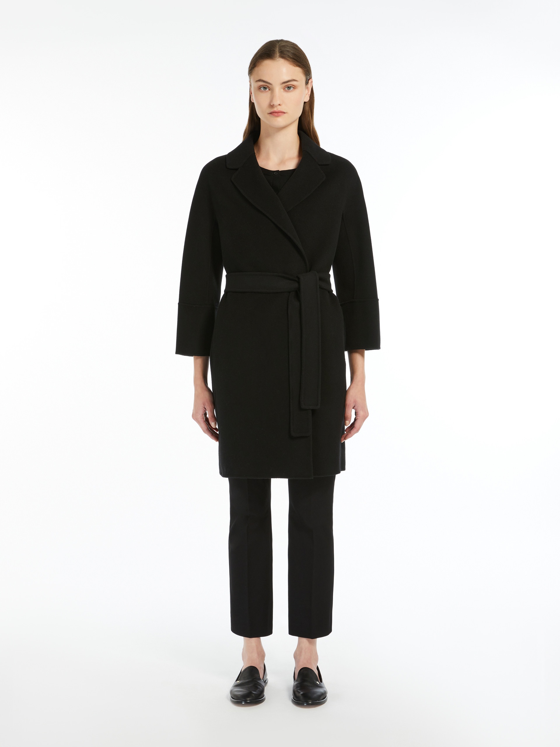 ARONA Short double-faced wool coat - 3
