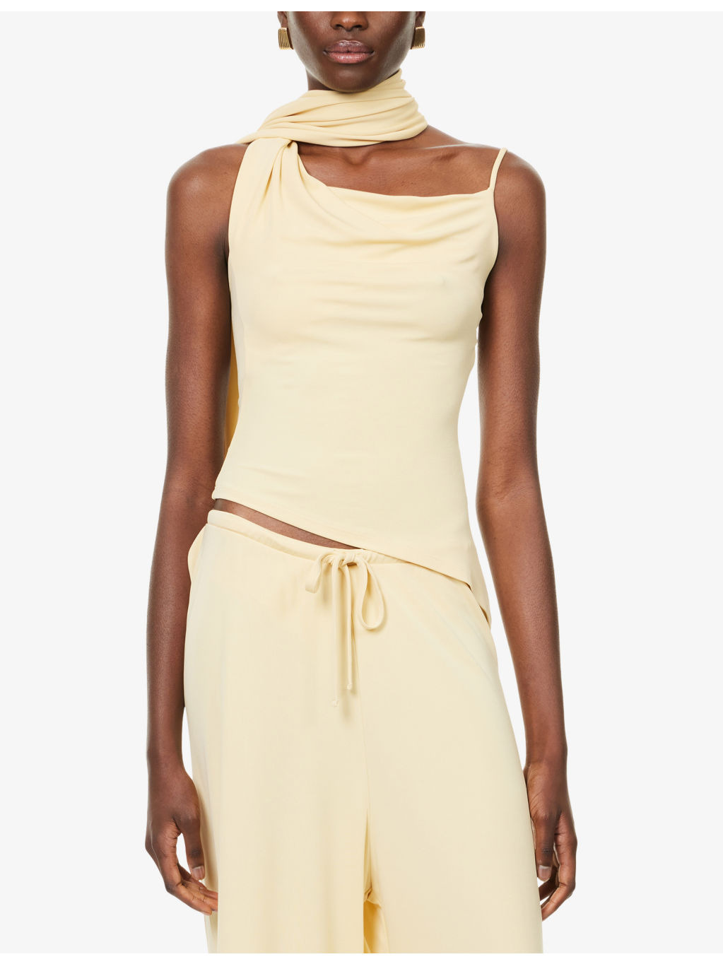 Asymmetrical Scarf Top - 3