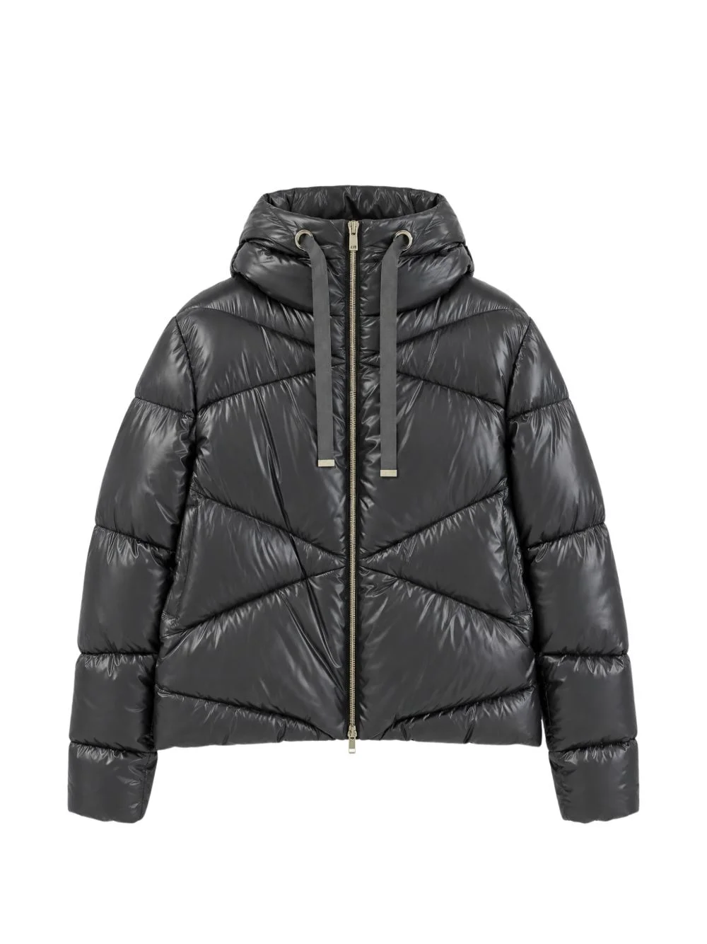 quilted hooded jacket - 1