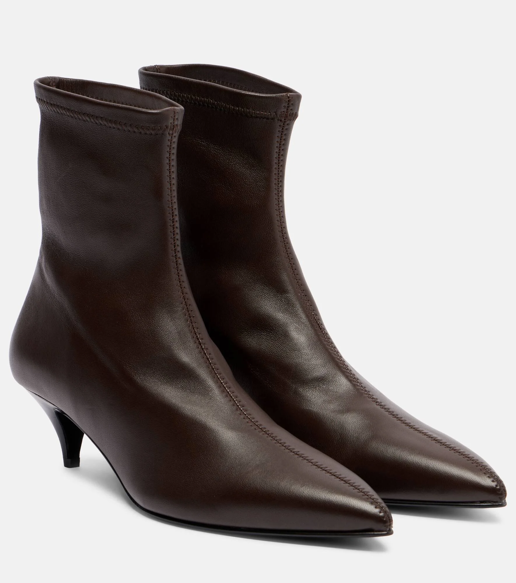 Ophelia leather ankle boots - 1