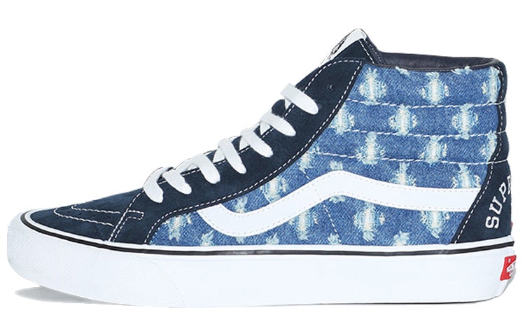 Vans Supreme x SK8-HI 'Blue Hole Punch Denim' VN0A38Z32DD - 2