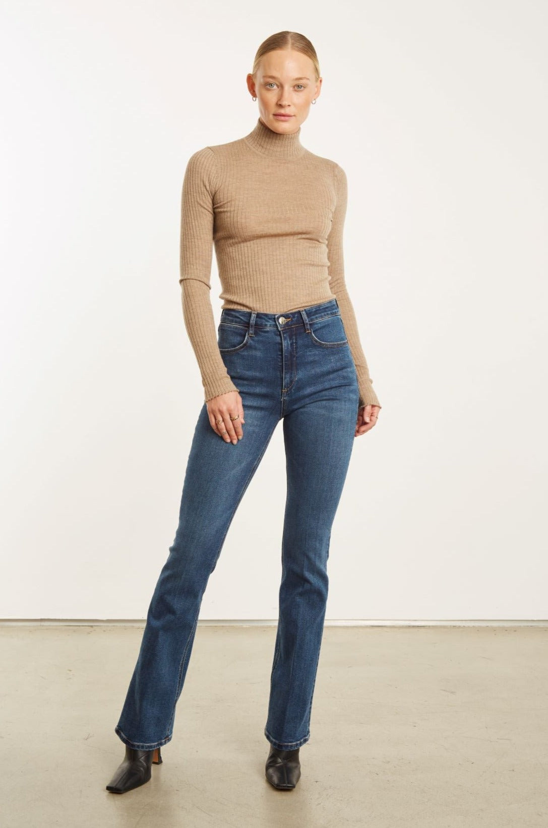 GABRIELLE MICRO FLARE DENIM - 5