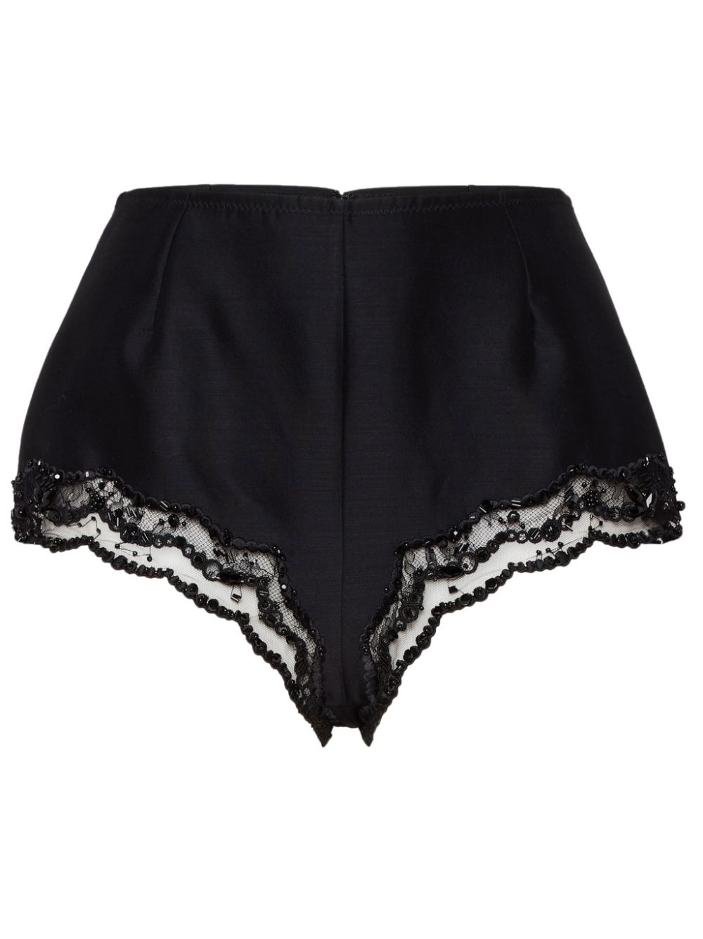 lace trim shorts - 1