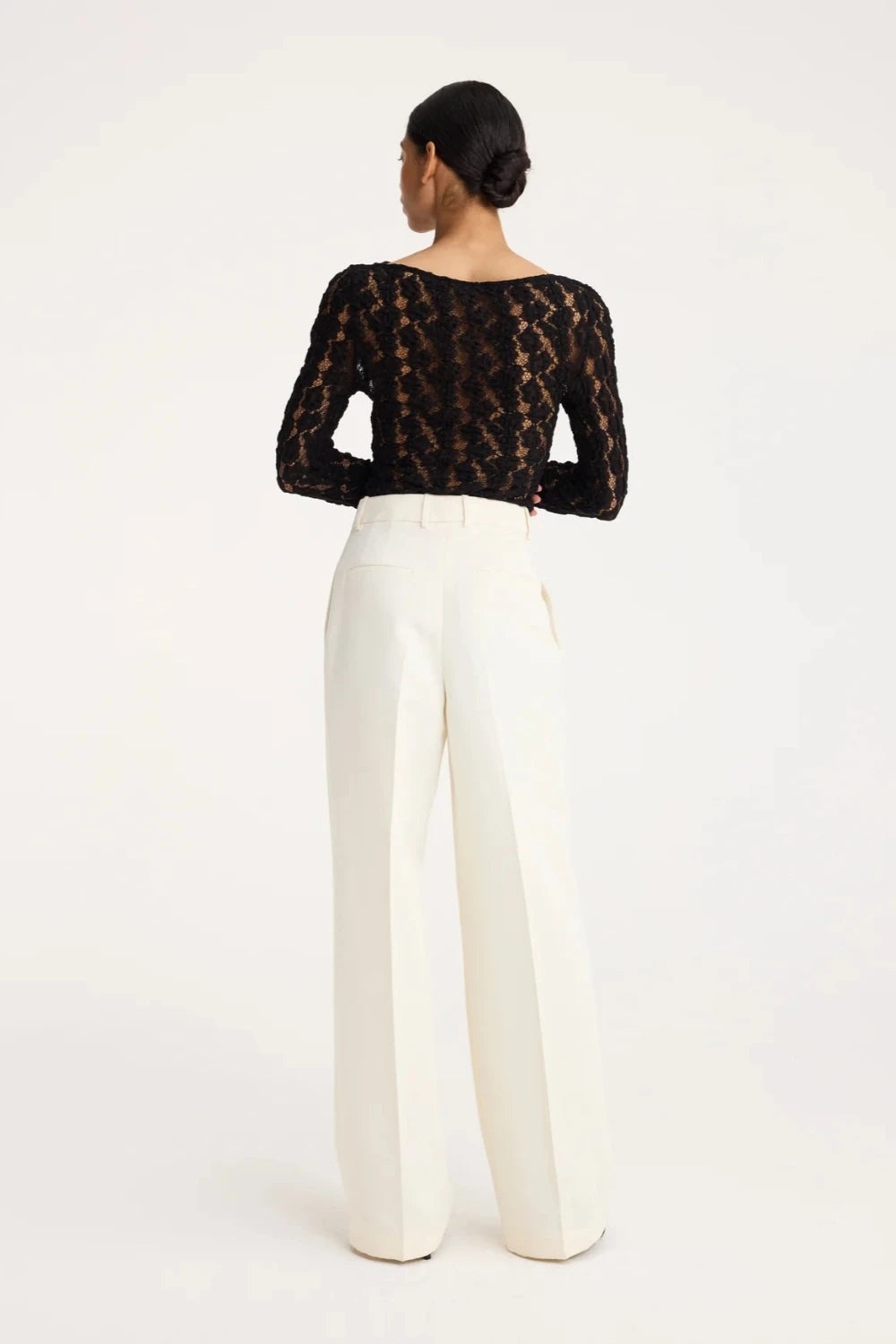 Lace Boat Neck Top - 3