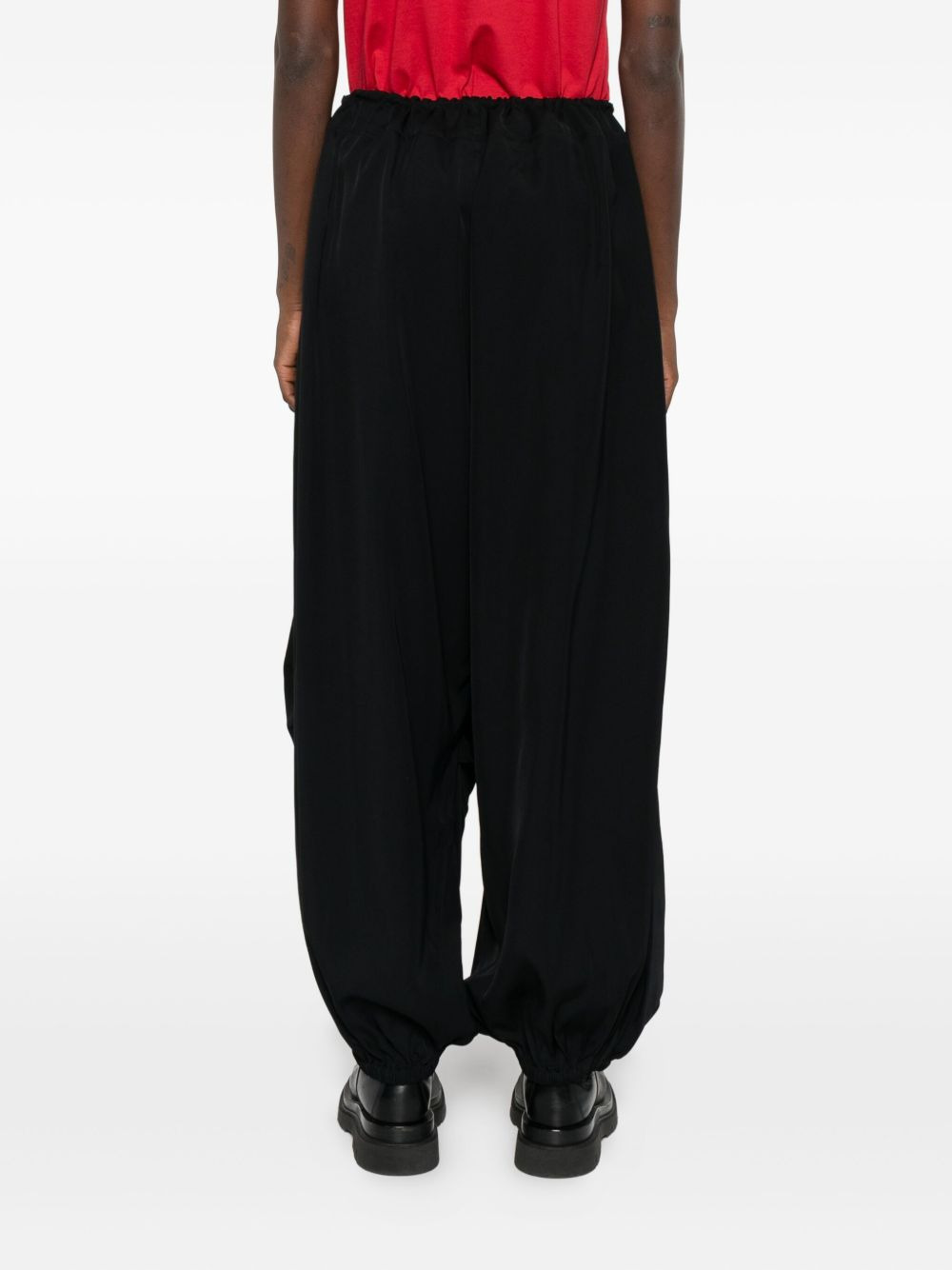 drawstring elasticated track pants - 4