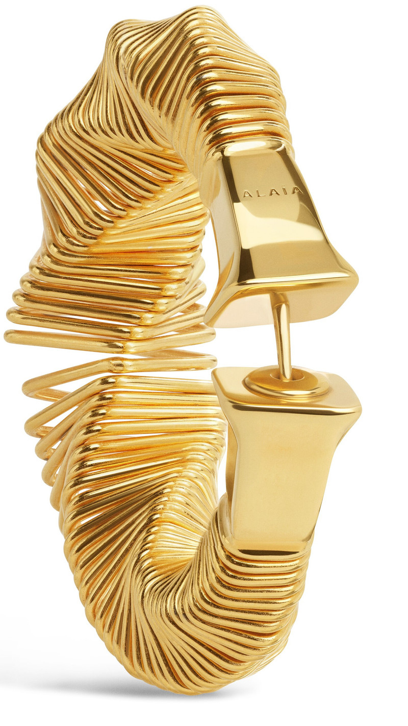 Alaïa SQUARE SPIRAL SMALL HOOPS outlook