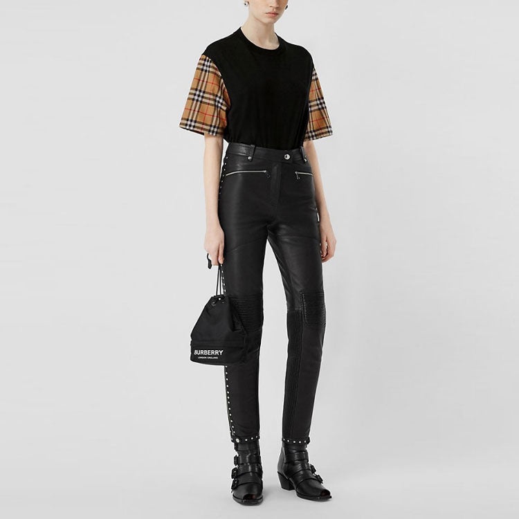 (WMNS) Burberry Vintage Check oversized in Black 80148951 - 4