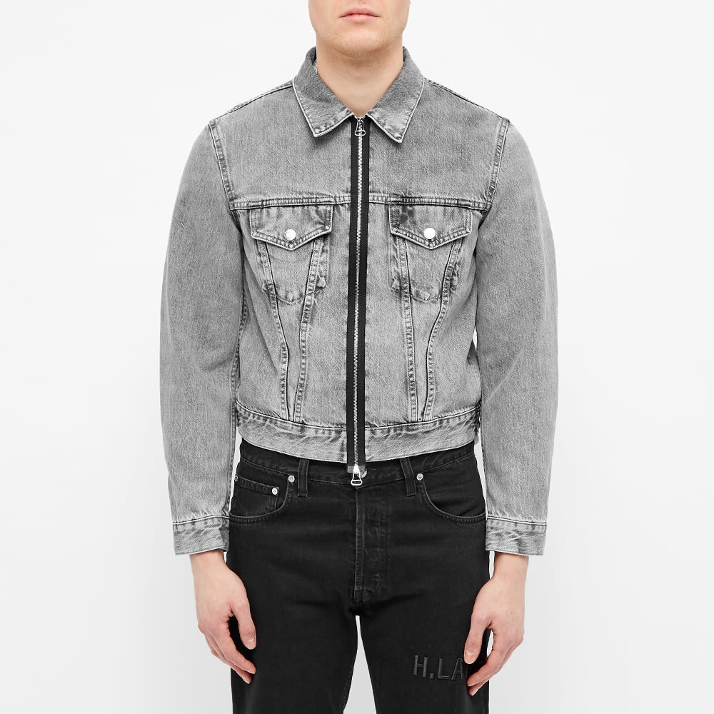 Helmut Lang Stonewashed Zip Denim Jacket - 4