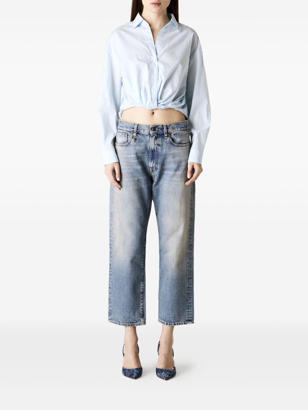 logo-patch jeans - 2