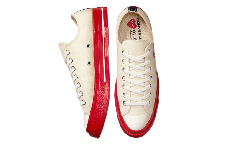 Converse x COMME des GARCONS PLAY Chuck 70 Low 'Pristine Red' A01796C - 5