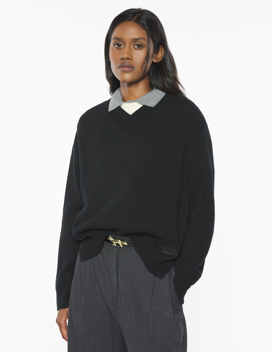 MERINO WOOL COMFORT V-NECK JUMPER - 3