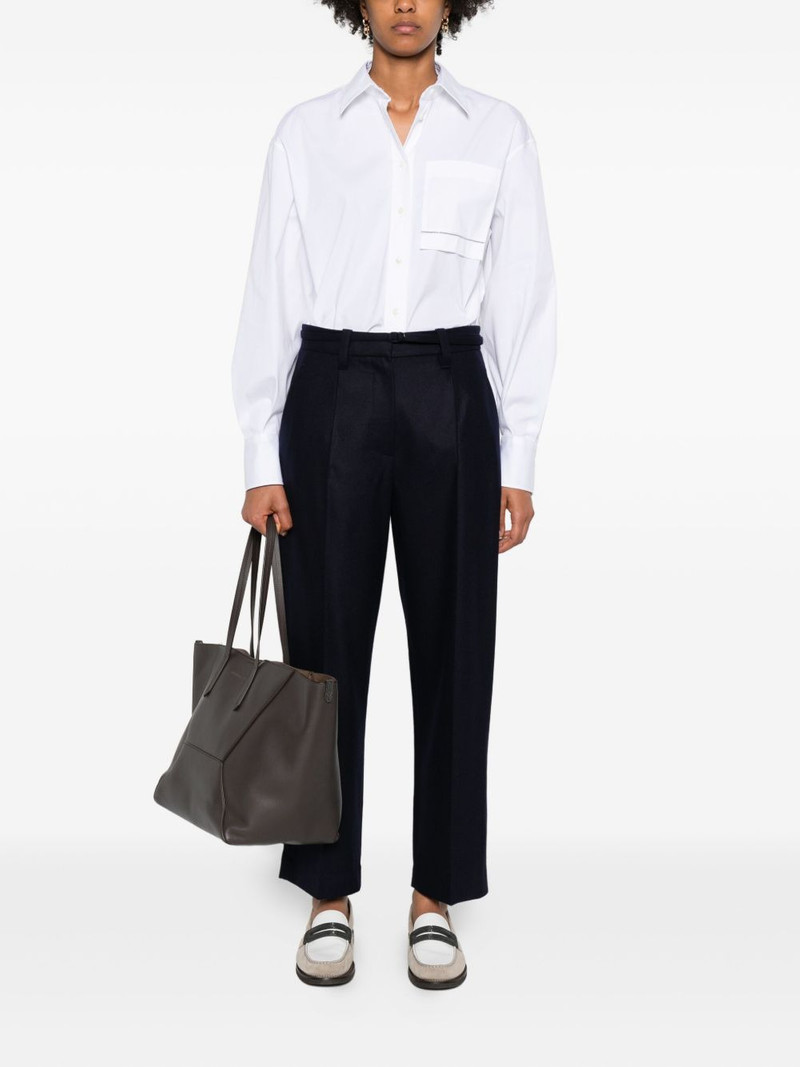 Brunello Cucinelli pleated-wool trousers outlook