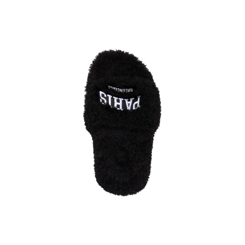 Women's Cities Paris Furry 80mm Sandal in Black 5