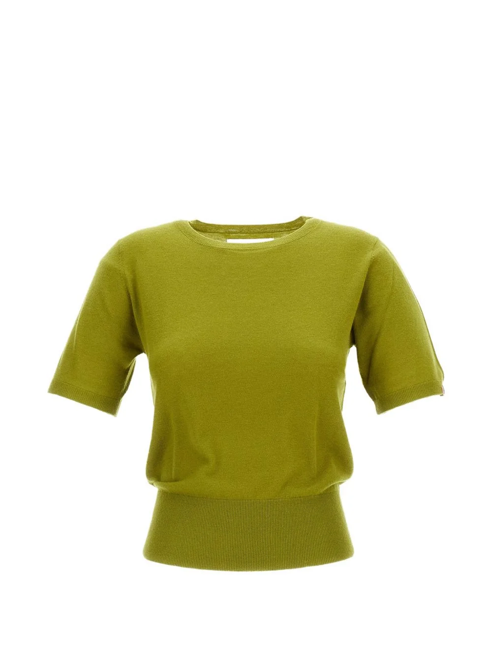 Noor fine-knit short-sleeve sweater - 1